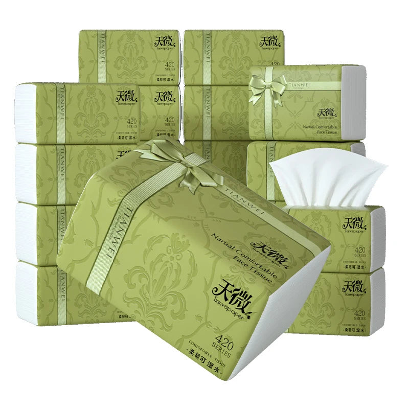 24 Packs of Drawer Paper Full Box of Toilet Paper Towels Household Napkins Soft Facial Tissues Hand Towels Platonelstore