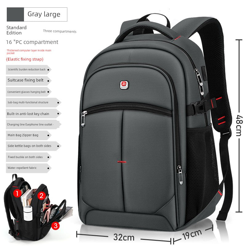 New Arrival Backpack Men Backpack Fashion Trendy High School Junior High School Student Schoolbag Female Large Capacity Travel Laptop Bag Platonelstore