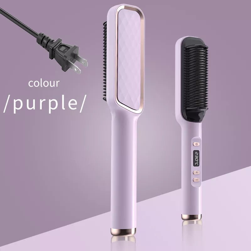 Electric Hot Comb Multifunctional Straight Hair Straightener Comb Anti-Scalding Styling Tool Straightening Brush. Platonel