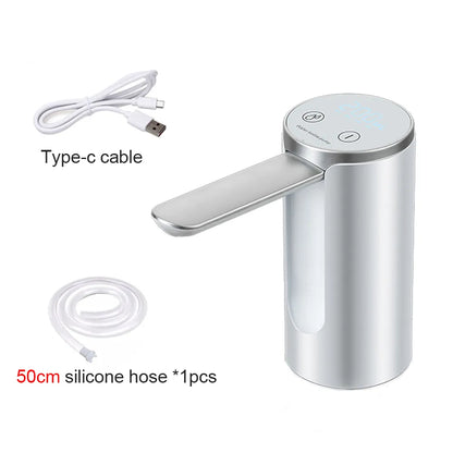 Electric Water Gallon Bottle Pump Automatic Water Dispenser Pump 19 Liters Foldable Desktop Water Bottle Pump H3 Rechargeable Platonel