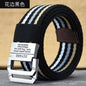 New Canvas Belt Man Belt Girl Teenager Double Ring Buckle Jeans with Military Student Cloth Belt Designer Belts pas taktyczny Platonelstore