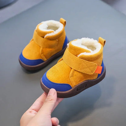 Winter Baby Shoes Boys Girls Warm Plush Toddler Snow Boots 0-5 Years Kids Fashion Anti-slip Sneakers Children Shoes Platonelstore