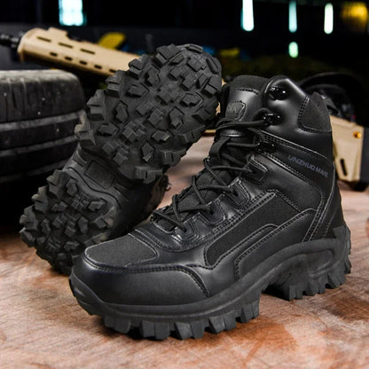 Lightweight Man Tactical Boots Combat Training Lace Up Waterproof Outdoor Hiking Breathable Hunting Platform Boots Men Shoes Platonelstore