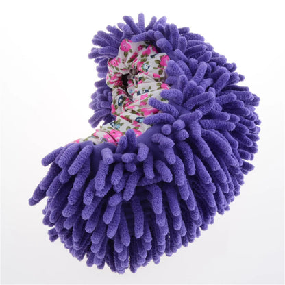 Chenille Dust Mop Slippers Home Floor Cleaning Lazy Mopping Shoes Water Uptake Foot Socks Mop Caps MultiFunction Cleaning Shoes Platonelstore