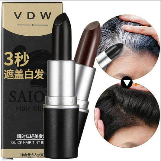 One-Time Hair dye Instant Gray Root Coverage Hair Color Modify Cream Stick Temporary Cover Up White Hair Colour Dye 3.8g Platonel