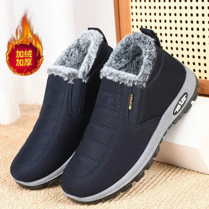 Winter Snow Boots Men Casual Slip on Ankle Boots Warm Fur Comfortable Sneakers Non-slip Botas Men Shoes Zapatos Hombre2024 Platonelstore