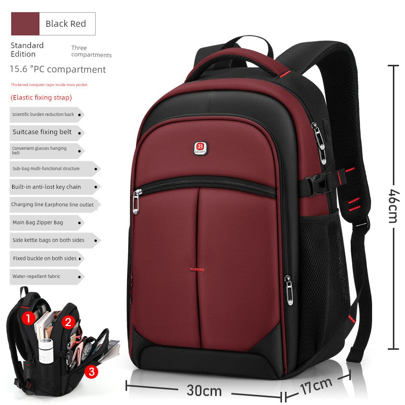 New Arrival Backpack Men Backpack Fashion Trendy High School Junior High School Student Schoolbag Female Large Capacity Travel Laptop Bag Platonelstore