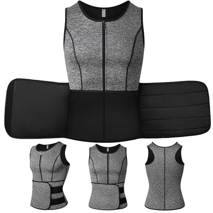 Men Body Shaper Waist Trainer Vest Slimming Sauna Sweat Vest Compression Undershirt Shapewear  Workout Tank Tops  Corset Platonelstore