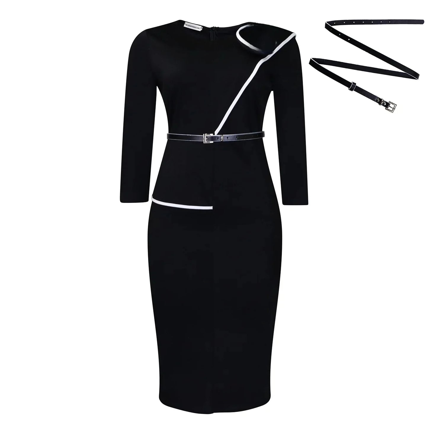 Elegant African Printed Wraparound Pencil Dress Women's Fashion Spring New Style D551 OL Skirt Bodycon Dress Elegant Manner Platonelstore