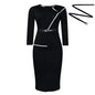 Elegant African Printed Wraparound Pencil Dress Women's Fashion Spring New Style D551 OL Skirt Bodycon Dress Elegant Manner Platonelstore