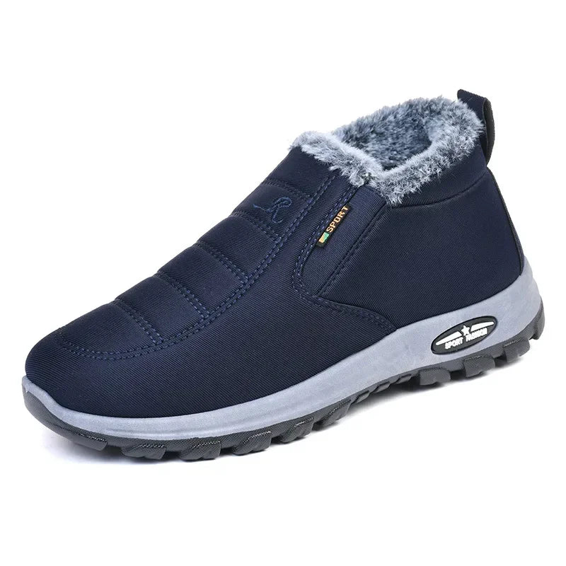 Winter Snow Boots Men Casual Slip on Ankle Boots Warm Fur Comfortable Sneakers Non-slip Botas Men Shoes Zapatos Hombre2024 Platonelstore