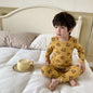 Children's Pajamas Set Autumn and Winter Long-sleeved Tops Cute Design Cartoon Pattern + Trousers Simple Style Home Clothes Platonelstore