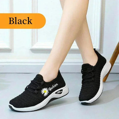 Women's Shoes Autumn New Style True Fly Weaving Old Beijing Cloth Shoes Little Daisy Women's Casual Sports Shoes Walking Shoes Platonelstore