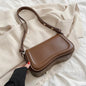 Women PU Shoulder Bag Versatile Leather Handbag Casual Trendy Crossbody Bag Flap Girl Satchel Purse Platonelstore
