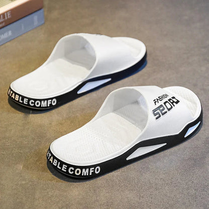 Slides Shoes for Men 2024 Comfortable Men's Sandal Living Room Slippers Walk Around Home Brand Slippers Luxury Summer Shoes Sale Platonelstore