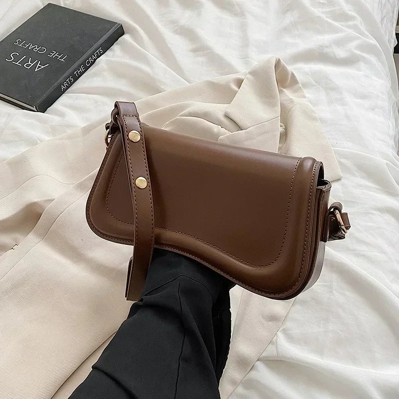 New Luxury Designer Shoulder Crossbody Bags for Women 2024 Pu Leather Trend Female Underarm Bag Fashion Purse Flap Handbags Platonelstore