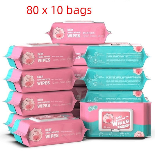 80-Drawer Newborn Soft without Adding Hand and Mouth Wipes Platonelstore