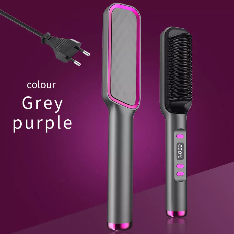 Electric Hot Comb Multifunctional Straight Hair Straightener Comb Anti-Scalding Styling Tool Straightening Brush. Platonel