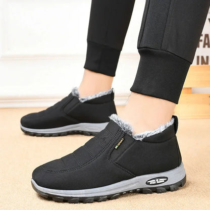 Winter Snow Boots Men Casual Slip on Ankle Boots Warm Fur Comfortable Sneakers Non-slip Botas Men Shoes Zapatos Hombre2024 Platonelstore