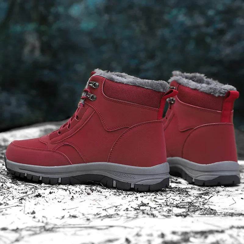 Men's Shoes Snow Boots Women's Platform Plus Size Sneakers Fashion Waterproof Casual Shoes Winter Fur Warm Ankle Boots Big Size Platonelstore