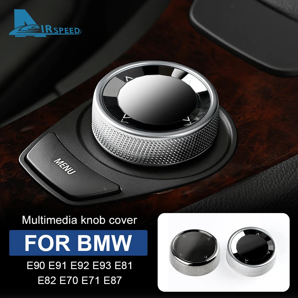 AIRSPEED for BMW E90 E91 E92 E93 E70 E71 E82 E81 E87 IDrive Multimedia Button Knob Cover Central Accessories E Chassis Crystal Platonelstore