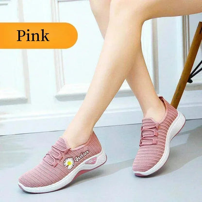 Women's Shoes Autumn New Style True Fly Weaving Old Beijing Cloth Shoes Little Daisy Women's Casual Sports Shoes Walking Shoes Platonelstore