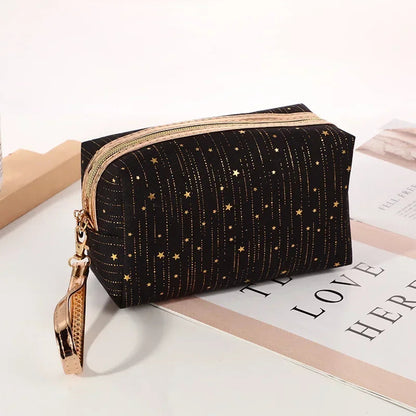 Women Paillette Stars Cosmetic Bag Make Up Pouch Travel Wash Toiletry Ladies Makeup Bag Lipstick Cosmetic Organizer Bags Platonelstore