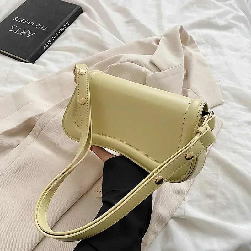 New Luxury Designer Shoulder Crossbody Bags for Women 2024 Pu Leather Trend Female Underarm Bag Fashion Purse Flap Handbags Platonelstore