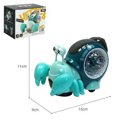 Crawling Crab Baby Toys with Music LED Light Up Interactive Musical Toys for Baby Dancing Crawling Toys Moving Toddler Toys 0 12 Platonel