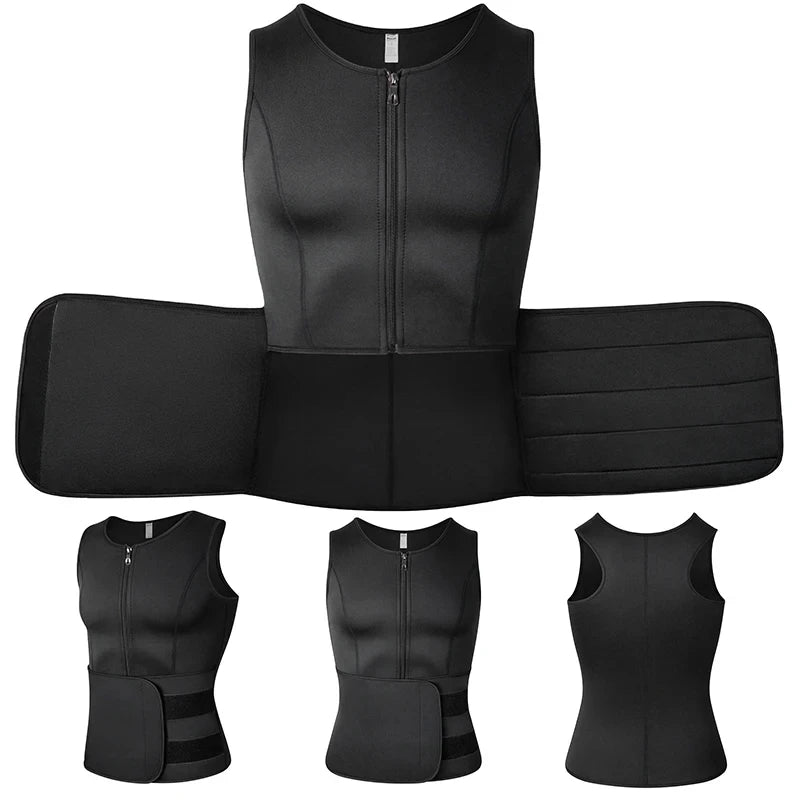 Men Body Shaper Waist Trainer Vest Slimming Sauna Sweat Vest Compression Undershirt Shapewear  Workout Tank Tops  Corset Platonelstore