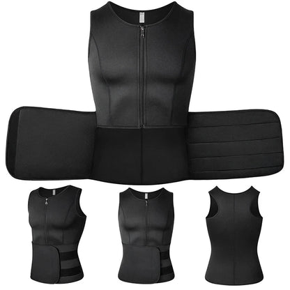 Men Body Shaper Waist Trainer Vest Slimming Sauna Sweat Vest Compression Undershirt Shapewear  Workout Tank Tops  Corset Platonelstore