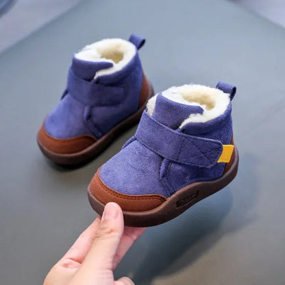 Winter Baby Shoes Boys Girls Warm Plush Toddler Snow Boots 0-5 Years Kids Fashion Anti-slip Sneakers Children Shoes Platonelstore