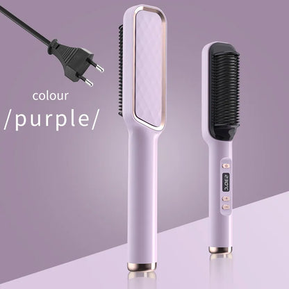 Electric Hot Comb Multifunctional Straight Hair Straightener Comb Anti-Scalding Styling Tool Straightening Brush. Platonel