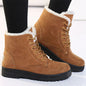 Women's Winter Boots Low Heels Women Boots With Fur Warm Winter Shoes Women Snow Boots Ankle Botas Mujer Winter Footwear Female Platonelstore