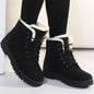 Women's Winter Boots Low Heels Women Boots With Fur Warm Winter Shoes Women Snow Boots Ankle Botas Mujer Winter Footwear Female Platonelstore