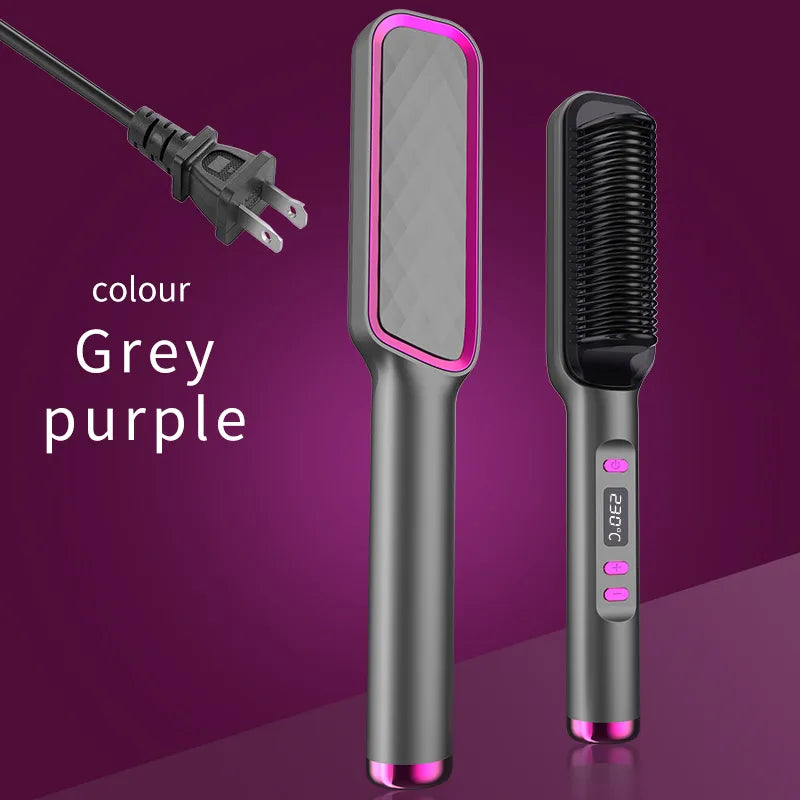 Electric Hot Comb Multifunctional Straight Hair Straightener Comb Anti-Scalding Styling Tool Straightening Brush. Platonel