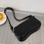 Women PU Shoulder Bag Versatile Leather Handbag Casual Trendy Crossbody Bag Flap Girl Satchel Purse Platonelstore