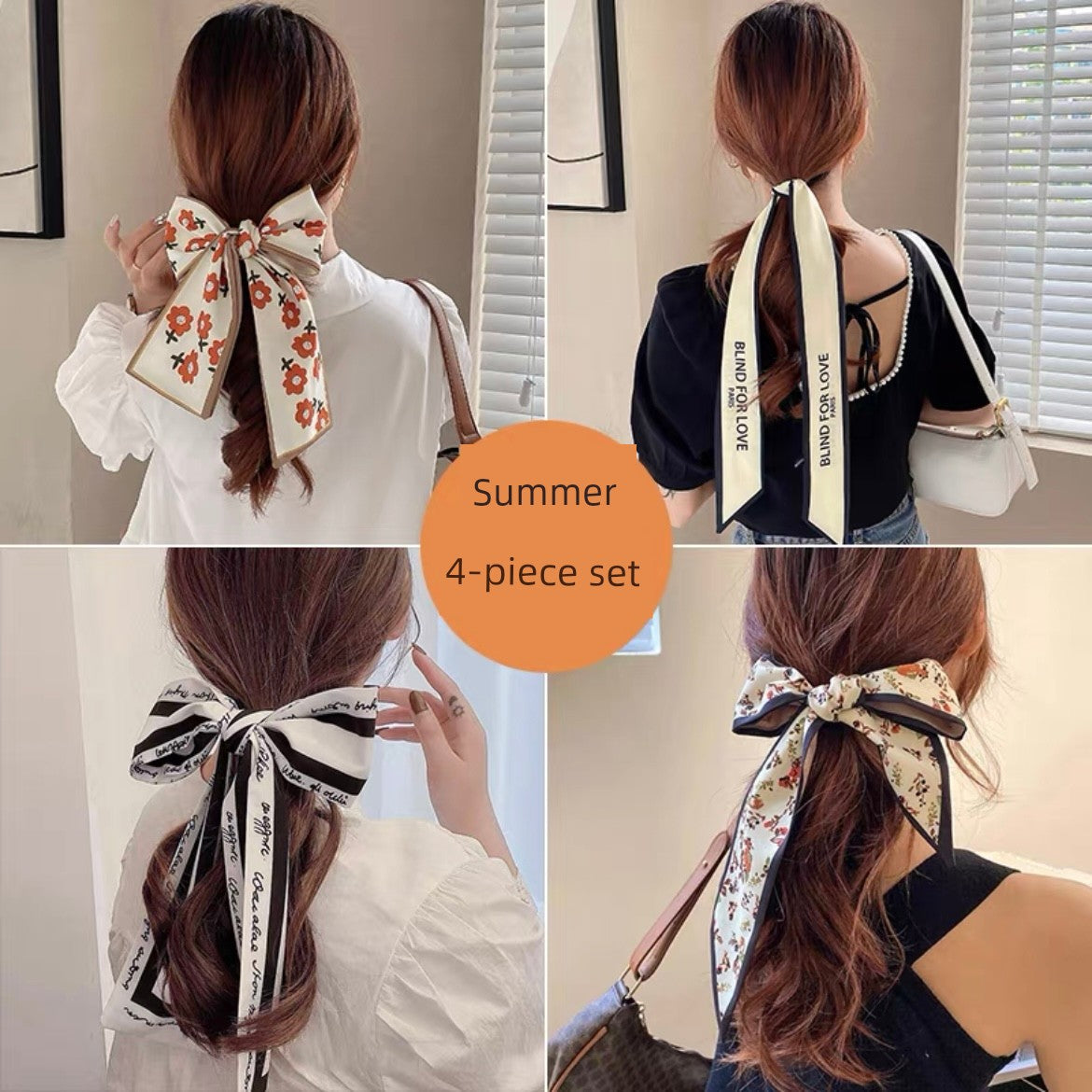 Girls' Vintage Bow Thin Narrow Polka Dot Winter Hair Band Platonelstore