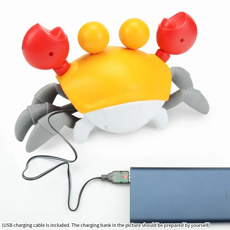 Sensing Crawling Crab.Tummy Time Baby Toys.Interactive Walking Dancing Toy with Music Sounds and Lights.Infant Fun Gift Platonel