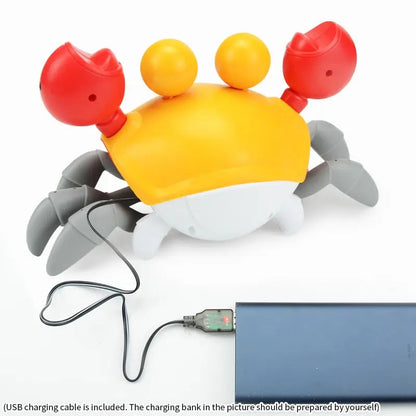 Sensing Crawling Crab.Tummy Time Baby Toys.Interactive Walking Dancing Toy with Music Sounds and Lights.Infant Fun Gift Platonel