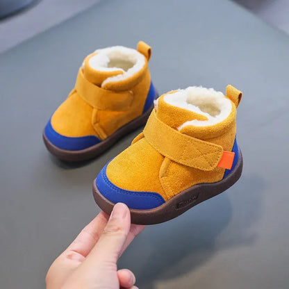 Winter Baby Shoes Boys Girls Warm Plush Toddler Snow Boots 0-5 Years Kids Fashion Anti-slip Sneakers Children Shoes Platonelstore