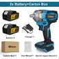 Gisam 1200N.M Torque Brushless Electric Impact Wrench 1/2 inch Cordless Wrench Screwdriver Power Tools For Makita 18V Battery Platonelstore