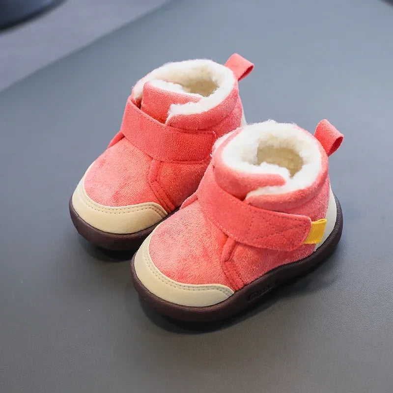 Winter Baby Shoes Boys Girls Warm Plush Toddler Snow Boots 0-5 Years Kids Fashion Anti-slip Sneakers Children Shoes Platonelstore