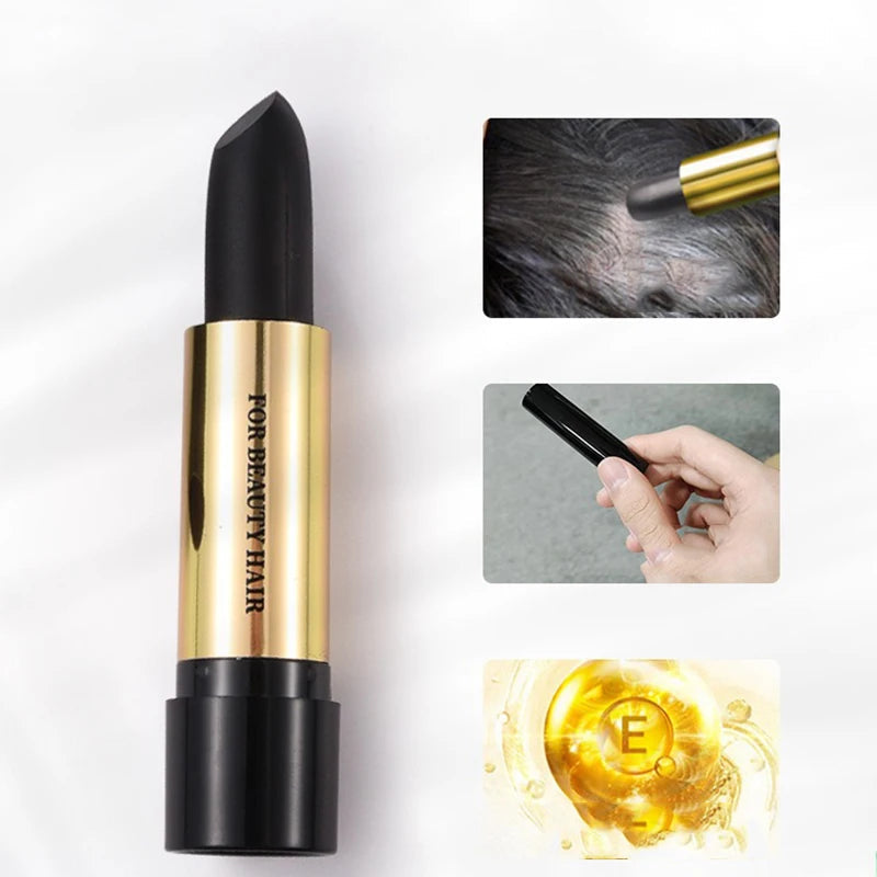 Black Brown One-Time Hair Dye Pen Instant Gray Root Coverage Instant Hair Color Cream Stick Fast Temporary Cover Up White Hair Platonel