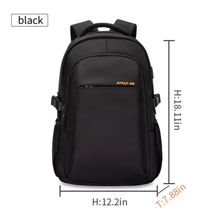 HcanKcan Men Casual Laptop Backpack Large Capacity Teenage Student Bags Designer Business Pack Sports Travel Backpack YKK Zipper Platonelstore
