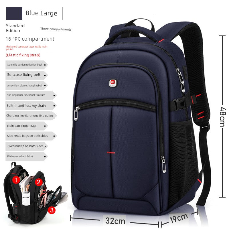 New Arrival Backpack Men Backpack Fashion Trendy High School Junior High School Student Schoolbag Female Large Capacity Travel Laptop Bag Platonelstore