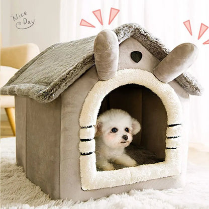 Cat /Dog bed Foldable Pet Sleepping Bed removable and washable cat house kennel for dog house indoor cat nest Platonel