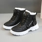 Women Boots 2024Winter Fashion Waterproof Height Increased Snow Boots Warm Plus High Top CottonShoes Platform Sports Ankle Boots Platonelstore