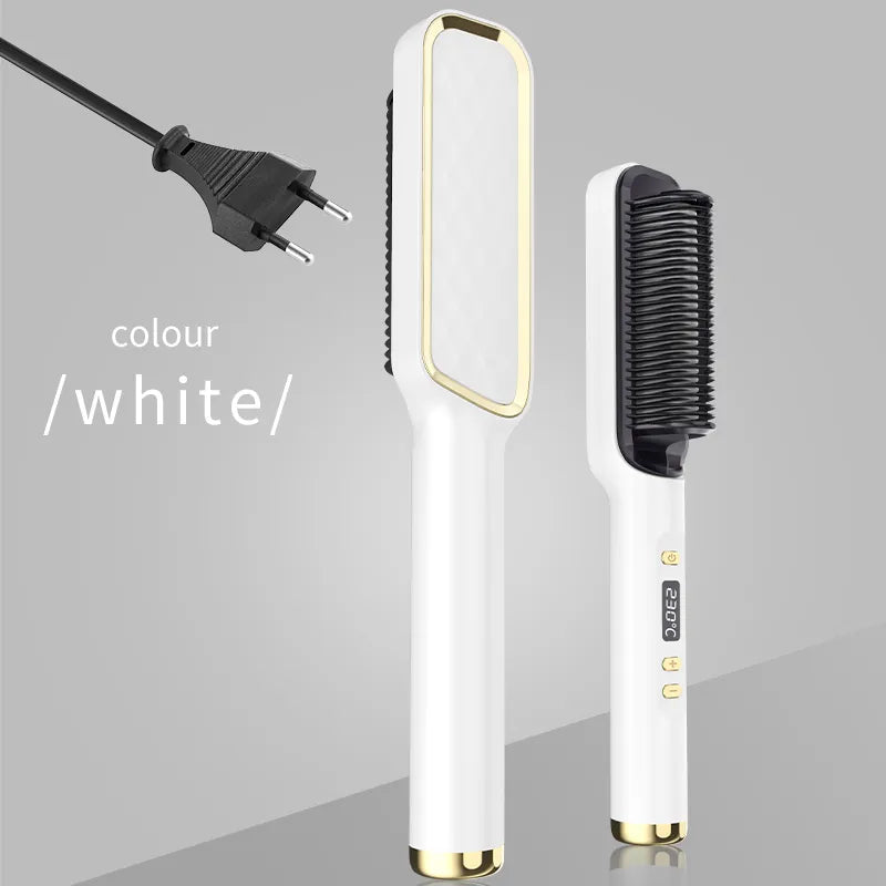 Electric Hot Comb Multifunctional Straight Hair Straightener Comb Anti-Scalding Styling Tool Straightening Brush. Platonel
