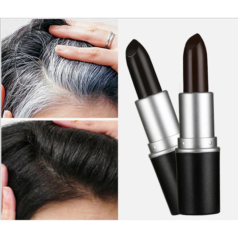 One-Time Hair dye Instant Gray Root Coverage Hair Color Modify Cream Stick Temporary Cover Up White Hair Colour Dye 3.8g Platonel